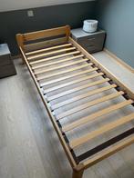 1 persoonsbed met lattenboden en matras, Huis en Inrichting, Slaapkamer | Matrassen en Bedbodems, Ophalen, Gebruikt, 90 cm, Eenpersoons