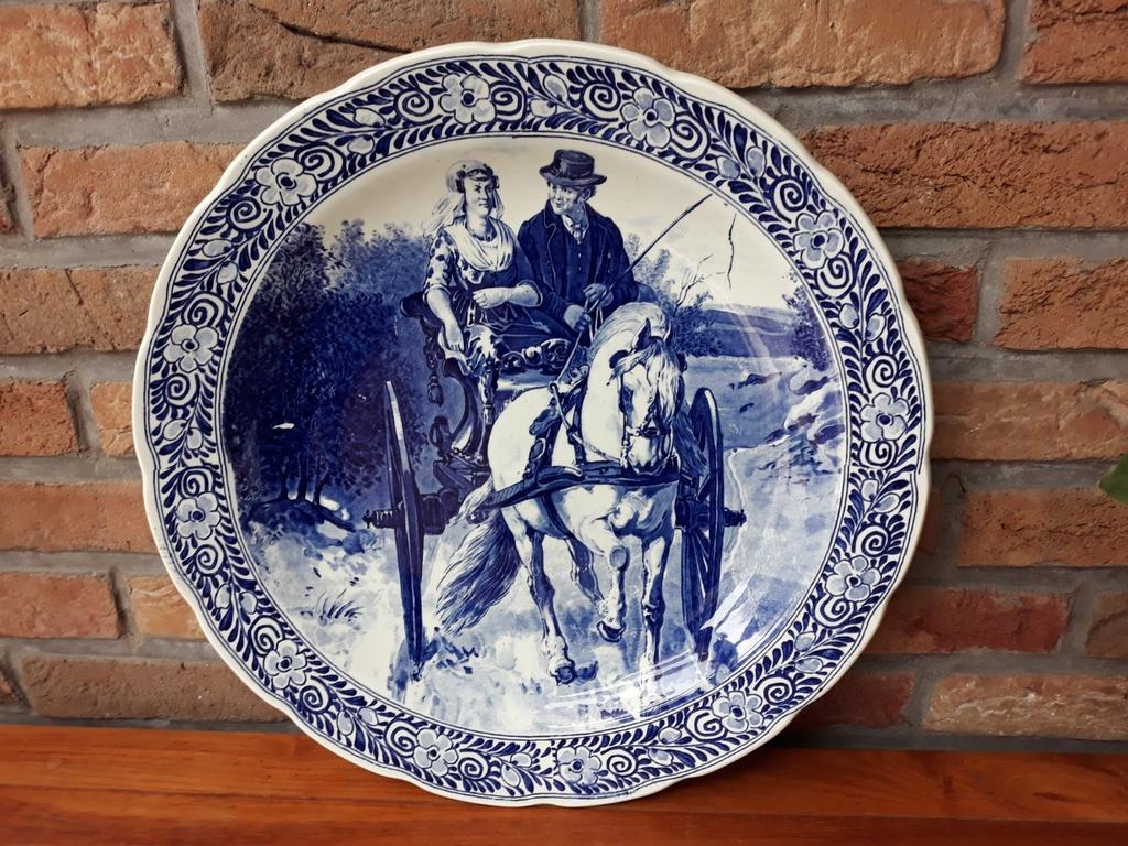 Grande assiette Delfts, Antiquités & Art, Enlèvement