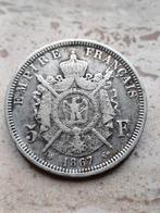 5 frank Frankrijk 1867 BB Napoleon III, Postzegels en Munten, Zilver, Ophalen of Verzenden, Losse munt, Zilver