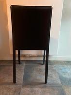 Stoel zwart leder, Maison & Meubles, Chaises, Enlèvement, Noir