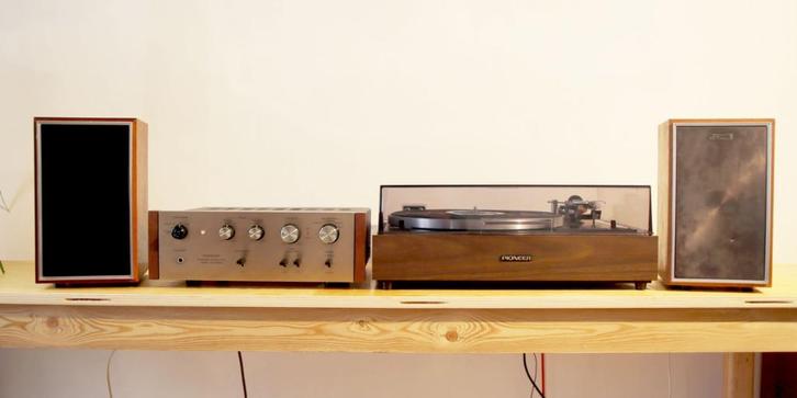 -- SOLD--Pioneer HiFi set, platenspeler, versterker, speaker, Audio, Tv en Foto, Stereoketens, Zo goed als nieuw, Speakers, Pioneer