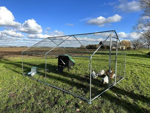 Overdekte kippenren 4 x 3 meter | Showroom, Dieren en Toebehoren, Pluimvee | Toebehoren, Nieuw, Kippenhok of Kippenren, Ophalen