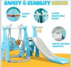 Speeltoestel 3 in 1 Glijbaan en schommel in roze of blauw, Kinderen en Baby's, Ophalen, Nieuw