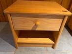 Table de nuit en pin 1 tiroir et 1 niche, Ophalen, Gebruikt, Minder dan 45 cm, Minder dan 55 cm