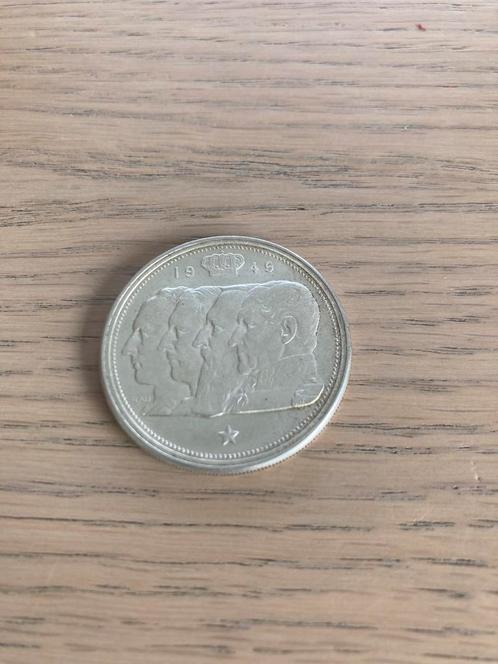 Zilveren munt - 100 Belgische Frank 1949, Postzegels en Munten, Munten | Europa | Euromunten, België, Zilver, Ophalen