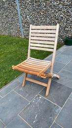 8chaises pliables en teck, Bricolage & Construction, Comme neuf