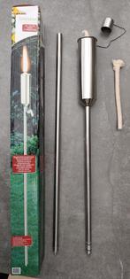 7 stuks RVS (inox) tuinfakkels + reserve lont, nieuw in doos, Ophalen, Nieuw
