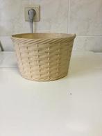 Vintage cachepot plastiek doorsnede 18 cm - H 11,5 cm, Enlèvement ou Envoi, Moins de 25 cm, Rond, Utilisé