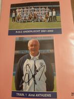 Originele Handtekeningen R.S.C.Anderlecht - seiz. 2001-2002, Ophalen of Verzenden, Zo goed als nieuw, Poster, Plaatje of Sticker