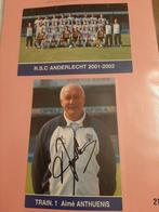 Originele Handtekeningen R.S.C.Anderlecht - seiz. 2001-2002, Verzamelen, Ophalen of Verzenden, Zo goed als nieuw, Poster, Plaatje of Sticker