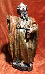 .Antiek houten beeld, Heilige Paulus, Ophalen of Verzenden