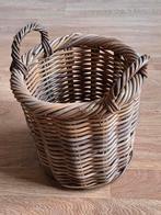 Vintage rieten cache pot, Ophalen of Verzenden