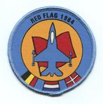 BAF Belgische luchtmacht patch F-16A Red FLag 1984 Nellis, Verzamelen, Verzenden, Luchtmacht, Embleem of Badge