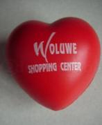 Valentijn hartvormige rode stress bal Woluwe Shopping Center, Gebruikt, Ophalen of Verzenden, Gebruiksvoorwerp