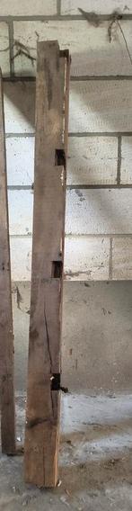 Eiken balken 13x13cm, Doe-het-zelf en Bouw, Hout en Planken, Ophalen, Gebruikt, Minder dan 25 mm, Eiken