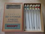 6-delige fondueset - SNOOPY -, Ophalen of Verzenden, Snoopy, Gebruikt, Beeldje of Figuurtje