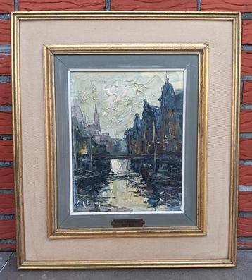 Emile Lammers (1914-1990) - stadszicht - olieverf op doek beschikbaar voor biedingen