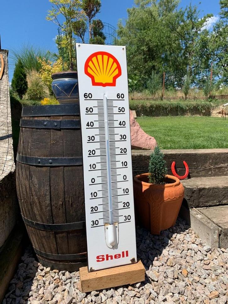 Thermomètre émaillée, Collections, Marques & Objets publicitaires, Utilisé, Panneau publicitaire