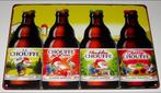 LA CHOUFFE : Metalen Bord La Chouffe Assortiment, 4 flessen, Verzamelen, Biermerken, Verzenden, Nieuw, Reclamebord, Plaat of Schild