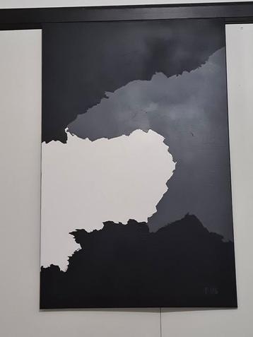 Acrylique sur toile 75×115cm réalisée par la vendeuse 