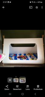 Tipi bed 1jaar oud, wit met hout en kan zonder tipi, Kinderen en Baby's, Ophalen, Zo goed als nieuw