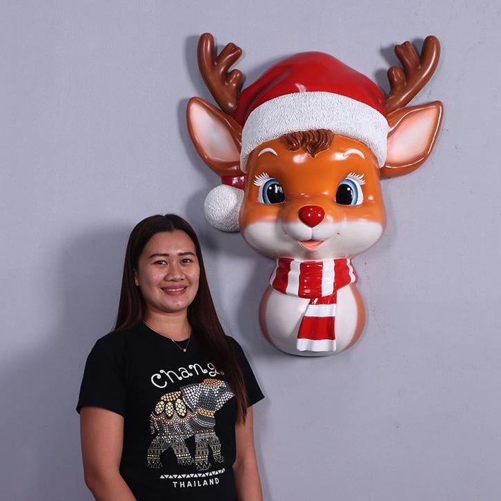 Joli décor mural en forme de renne — Hauteur du renne 78 cm, Divers, Noël, Neuf, Enlèvement