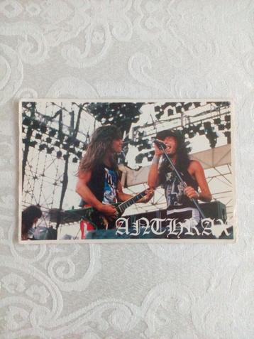 2 postkaarten metalband Antrax