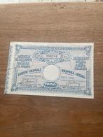 loterijbiljet Koloniale loterij 1934, Ophalen of Verzenden, Foto