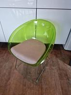 Chaise design verte, Maison & Meubles, Chaises, Comme neuf, Enlèvement