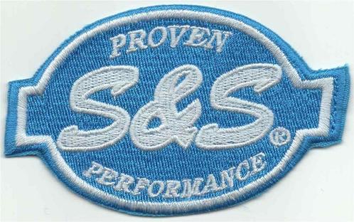 S&S Proven Performance stoffen opstrijk patch embleem, Motoren, Accessoires | Stickers, Verzenden