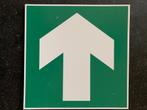 Nood- en Evacuatiebord pictogram Pijl Uitgang Exit direction, Inrichting, Kantine of Aula, Ophalen of Verzenden, Nieuw zonder verpakking