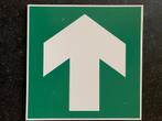 Nood- en Evacuatiebord pictogram Pijl Uitgang Exit direction, Receptie of Entree, Ophalen of Verzenden, Nieuw zonder verpakking