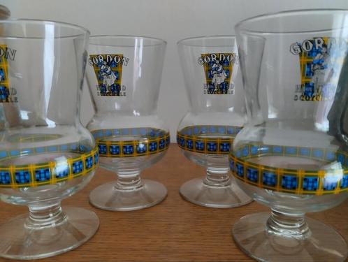 4x Gordon Scotch kleur bier glazen, Verzamelen, Biermerken, Zo goed als nieuw, Glas of Glazen, Ophalen of Verzenden