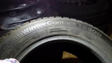 4 pneus neige  Contiwinter contact TS800 sur jantes acier ( 