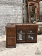 Authentieke houten vitrinekast winkeltoonbank, Antiek en Kunst, Ophalen