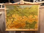 Carte ancienne sur lin de 'l'Europe centrale', Antiquités & Art, Enlèvement, Géographie