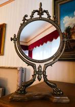 Belle table antique/miroir psycho en laiton, Enlèvement ou Envoi