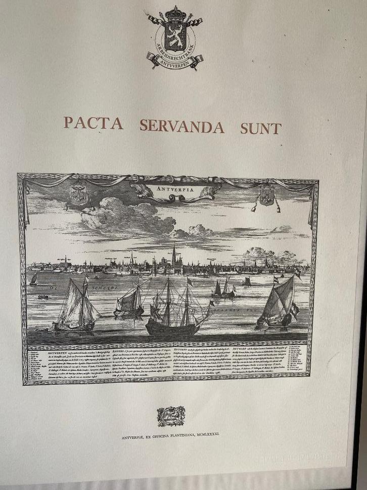 ceremoniële druk 100 jaar arbeidsgerechten door Arb. Antwerp, Verzamelen, Foto's en Prenten, Gebruikt, Prent, Overige onderwerpen