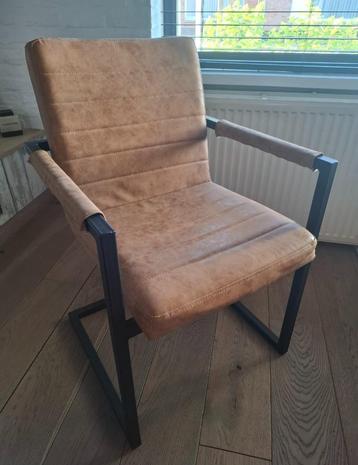 Cognac eetstoelen, Brun, Enlèvement, Cuir, Cinq, Six Chaises ou plus