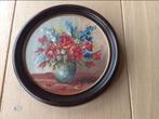 Lijstje met vaas en bloemenschilderij, Ophalen of Verzenden, Zo goed als nieuw