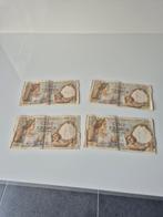 4 billets de cent Francs - Banque de France, Ophalen of Verzenden