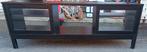 Meuble TV Noir deux portes coulissantes, Maison & Meubles, Enlèvement, Utilisé