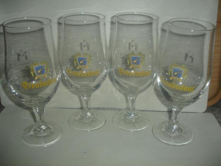 Bierglas Troubadour, 33cl M22, brij. De Musketiers, Verzamelen, Biermerken, Zo goed als nieuw, Glas of Glazen, Overige merken