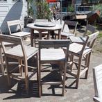 Borreltafel met 8 stoelen, Ophalen, Zo goed als nieuw