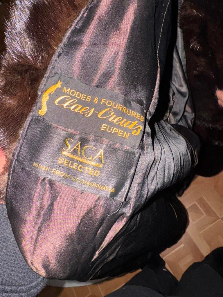 Monteau fourrure de vison, Vêtements | Femmes, Vestes | Hiver, Comme neuf, Brun, Enlèvement ou Envoi