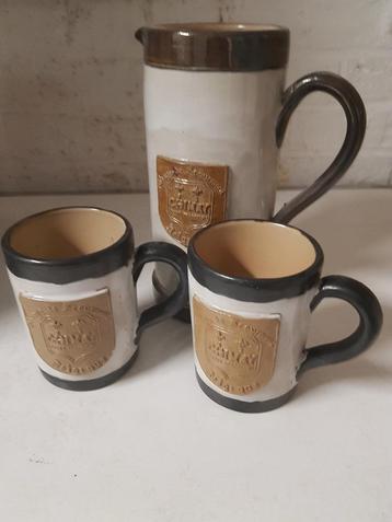 Pichet et chopes chimay grès cerame lardinois, Enlèvement ou Envoi, Neuf, Chope(s), Autres marques