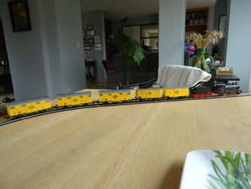 Locomotive à vapeur avec wagons de marchandises « ASG » - Pi