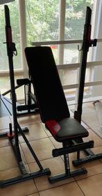 Complete halterbank, Ophalen of Verzenden, Zo goed als nieuw, Buik, Fitnessbank