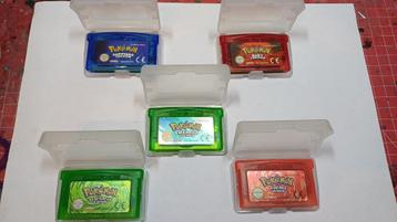 [GBA] Lot Repro Pokémon Gen 3 Games (EM, FR, LG, R, S) beschikbaar voor biedingen