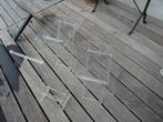 2 uitklapbare legplanken van plexiglas, Huis en Inrichting, Overige materialen, Minder dan 55 cm, Gebruikt, Rechthoekig